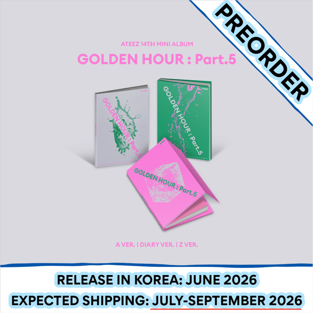[PREORDER] ATEEZ - 14th Mini Album GOLDEN HOUR : PART.5 Standard Ver. (Version & POB Choice)