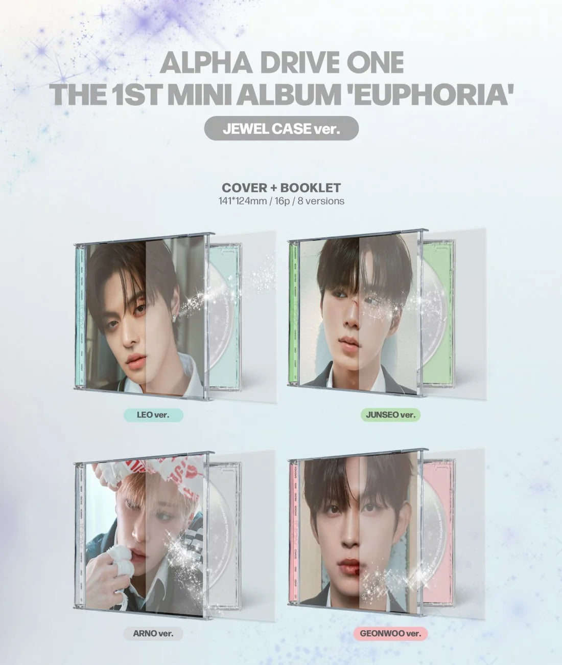ALPHA DRIVE ONE - EUPHORIA 1ST MINI ALBUM Jewel Case Ver.
