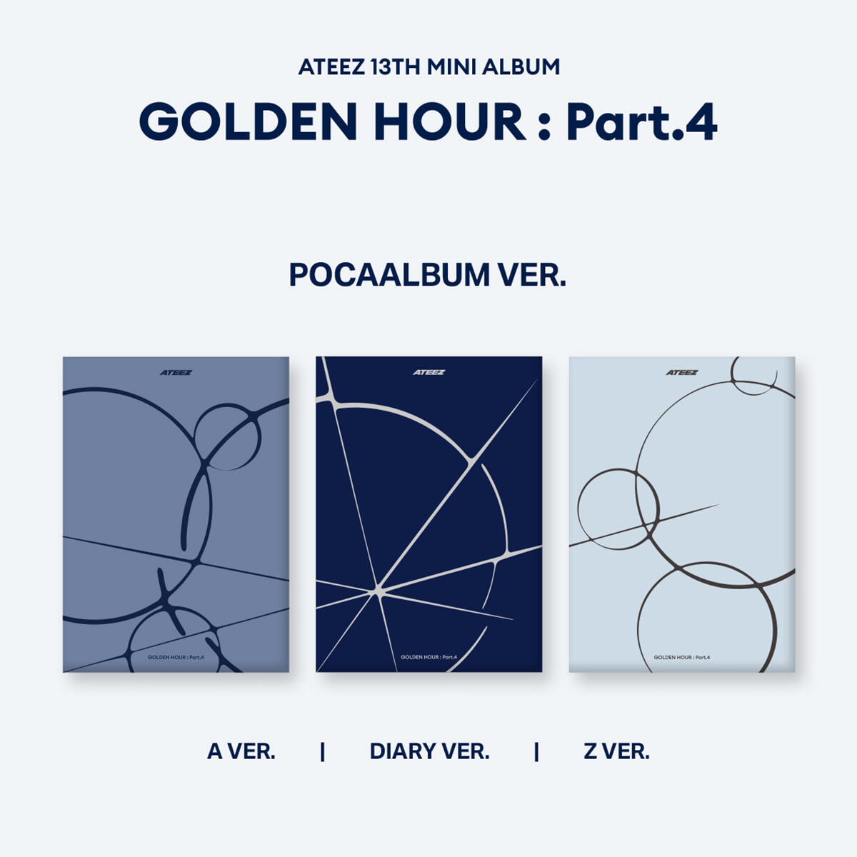 ATEEZ - GOLDEN HOUR : PART.4 13TH MINI ALBUM POCA ALBUM (Version Choice)