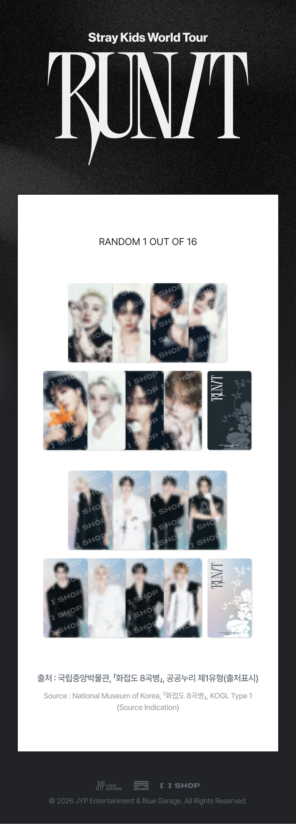 [PREORDER] [SHIPS IN SEPT-OCT] Stray Kids - World Tour [RUN IT SEOUL] OFFICIAL MD - SPECIAL TRADING CARD (RANDOM)