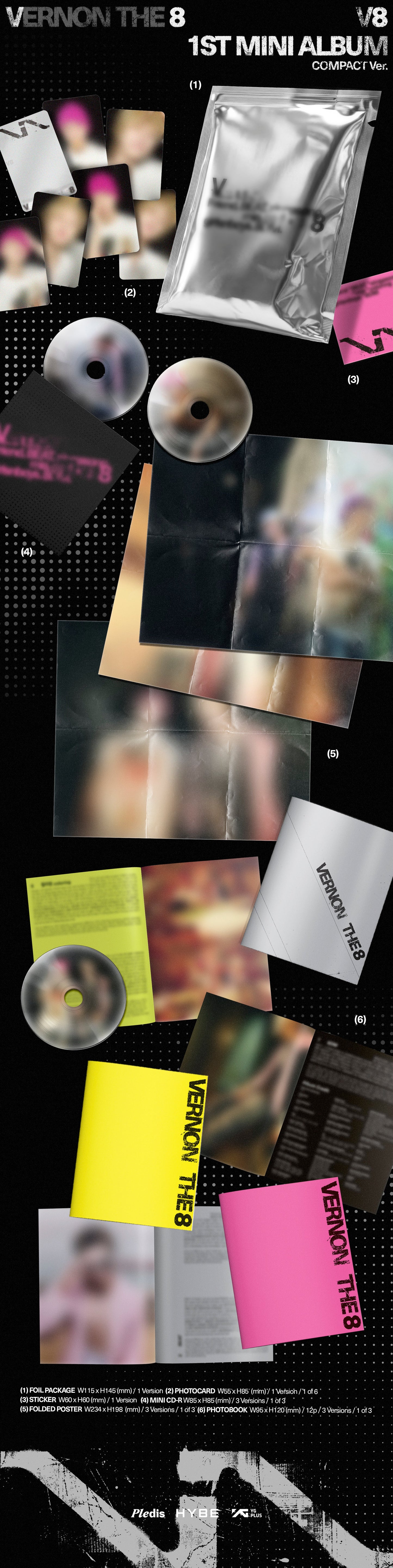 [PREORDER] [SHIPS IN JULY-SEPT] SEVENTEEN V8 - V8 1ST MINI ALBUM COMPACT Ver. (POB Choice)