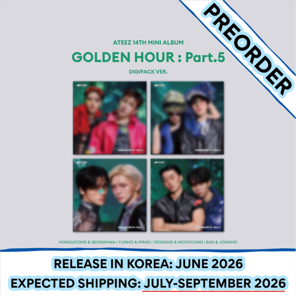 [PREORDER] ATEEZ - 14th Mini Album GOLDEN HOUR : PART.5 Digipack Unit Ver. (Unit & POB Choice)