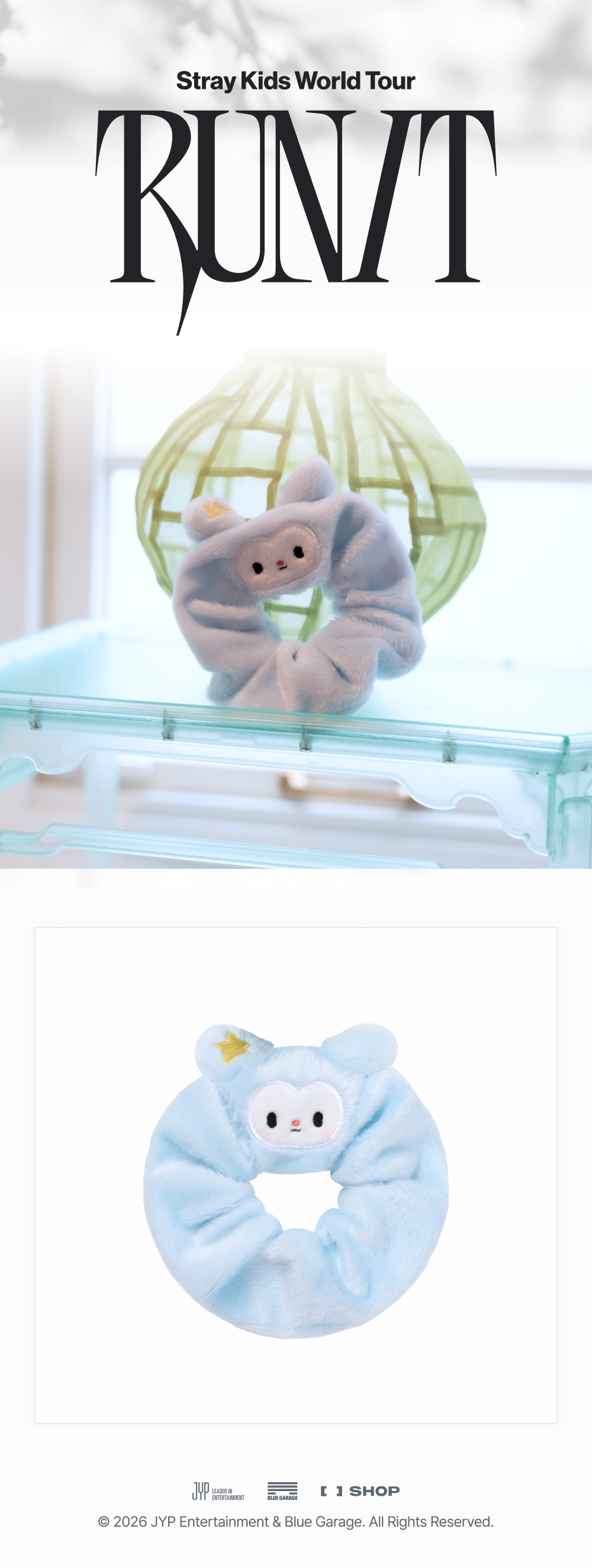[PREORDER] [SHIPS IN SEPT-OCT] Stray Kids - World Tour [RUN IT SEOUL] OFFICIAL MD - TASY SCRUNCHIE