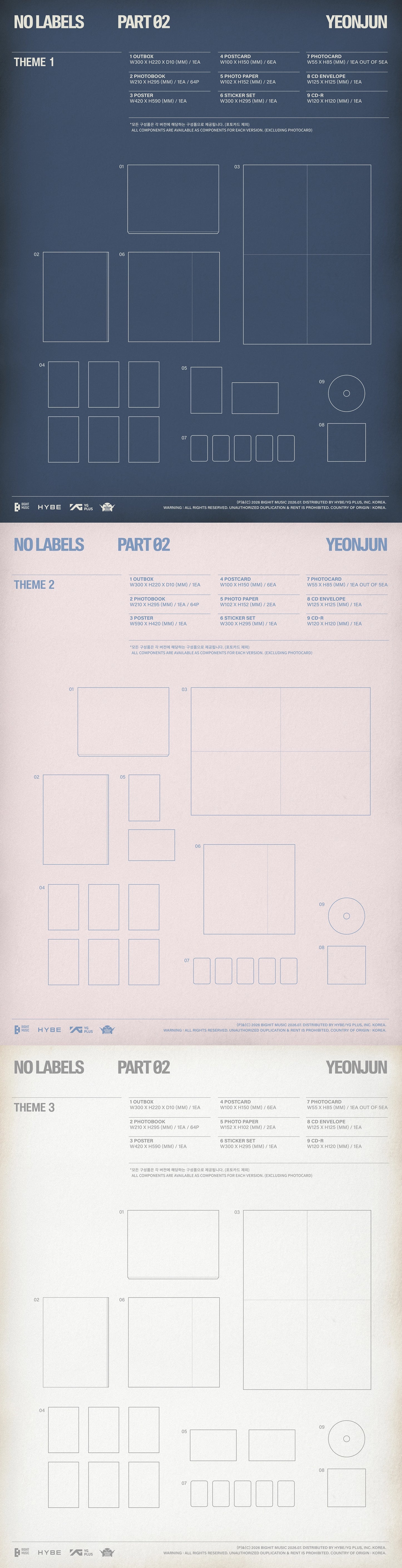 [PREORDER] [SHIPS IN AUG-SEPT] TXT YEONJUN - [NO LABELS: PART 02] (Standard Ver.) (RANDOM)