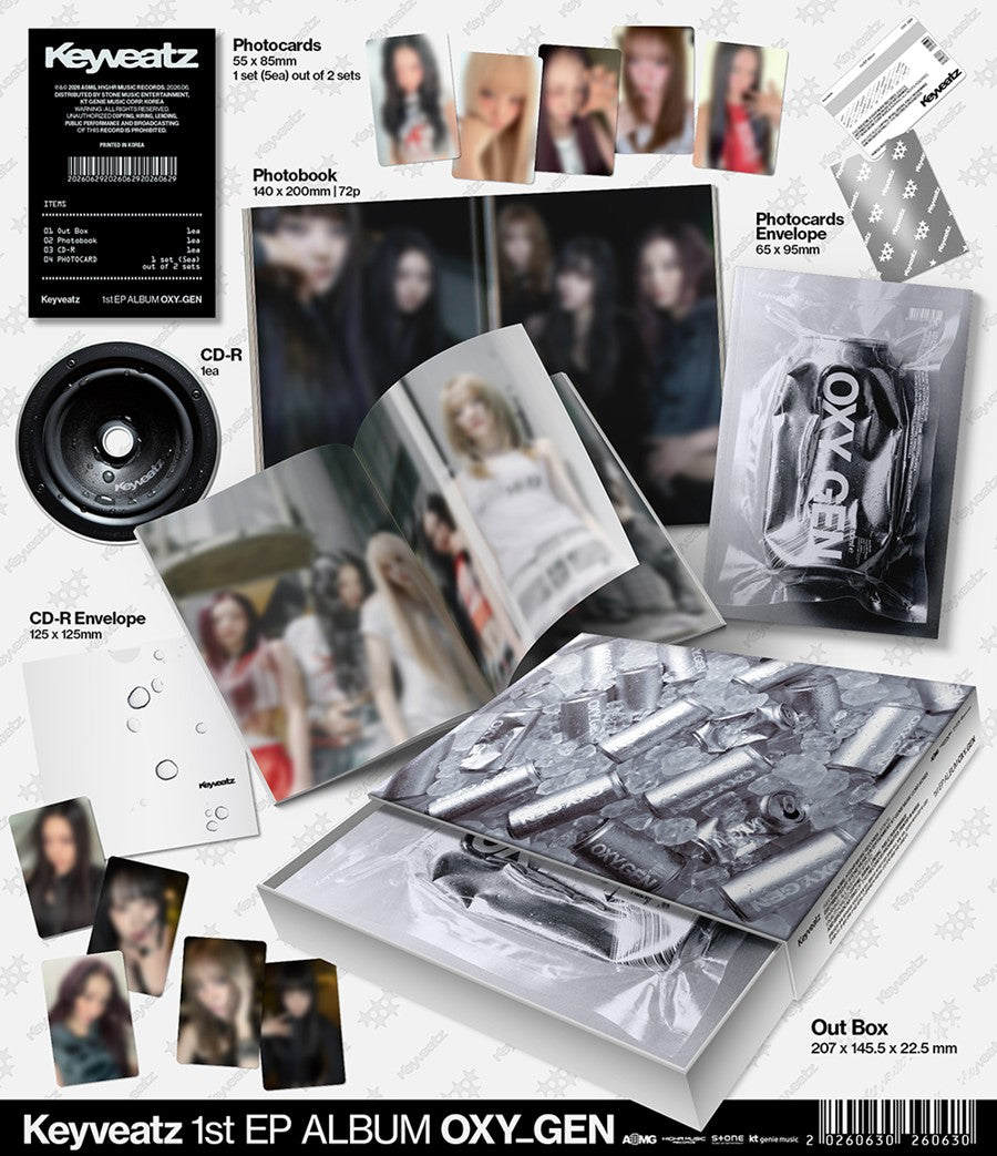 [PREORDER] [SHIPS IN AUG-SEPT] Keyveatz – 1st EP ALBUM [OXY_GEN]