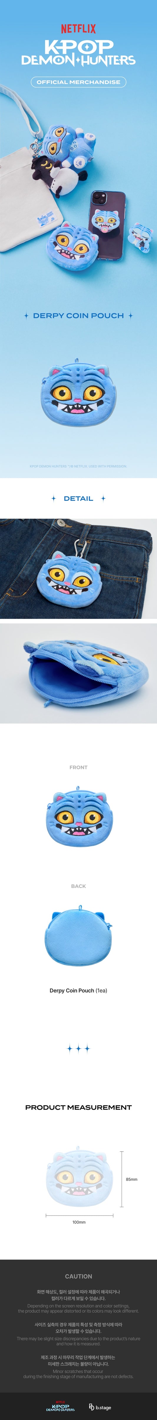[PREORDER] KPOP DEMON HUNTERS OFFICIAL MD Derpy Coin Pouch