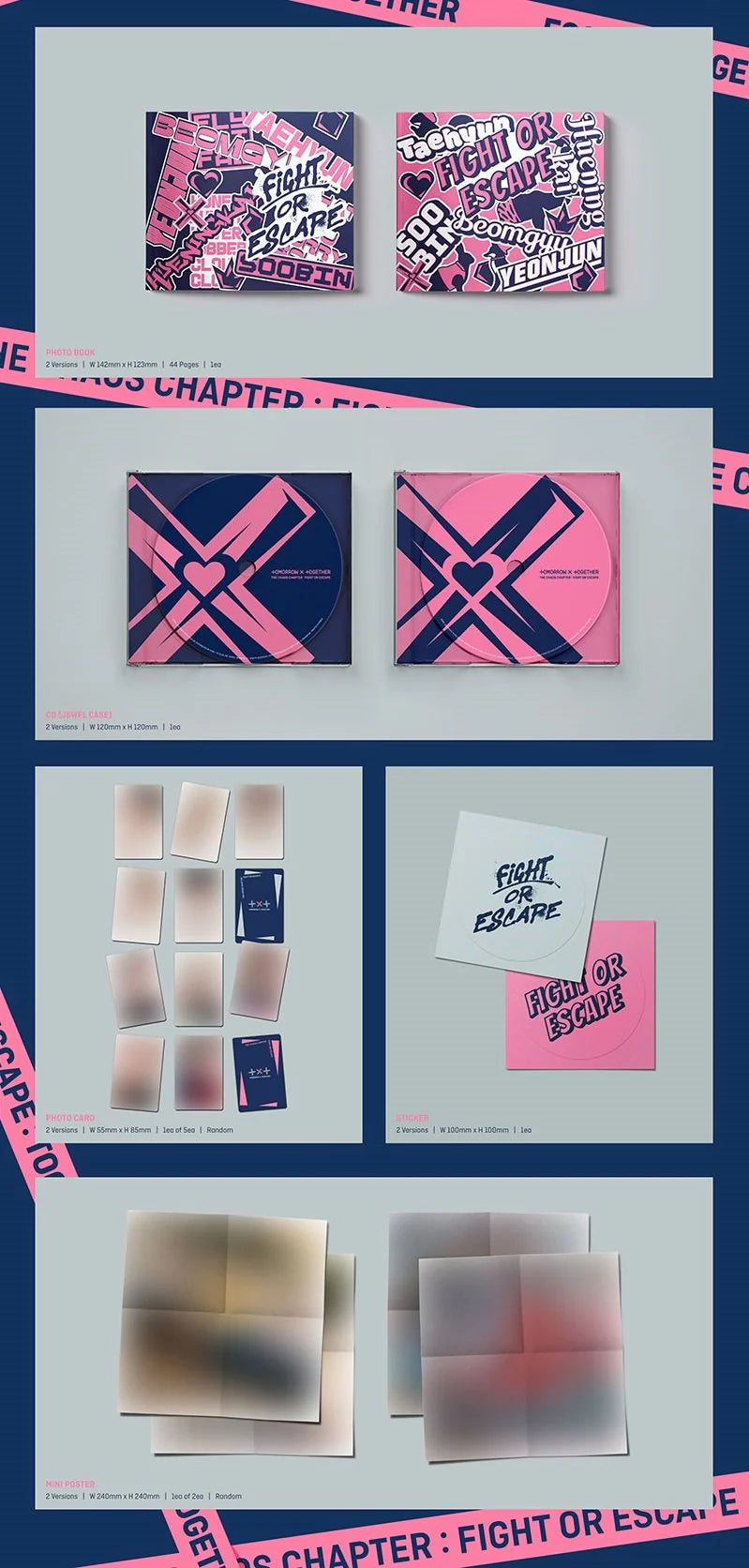 TXT - THE CHAOS CHAPTER FIGHT OR ESCAPE TOGETHER VER. (Random)