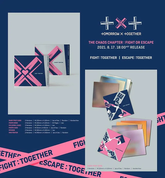 TXT - THE CHAOS CHAPTER FIGHT OR ESCAPE TOGETHER VER. (Random)