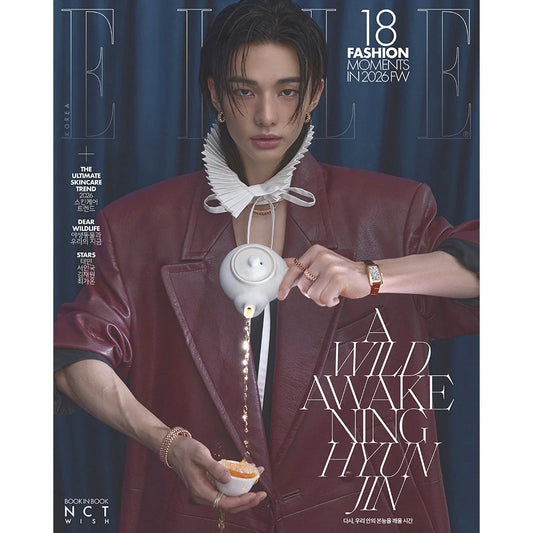 Stray Kids HYUNJIN - ELLE Magazine 2026 April Issue - Cover B (Book-in-Book Cover: NCT WISH B)