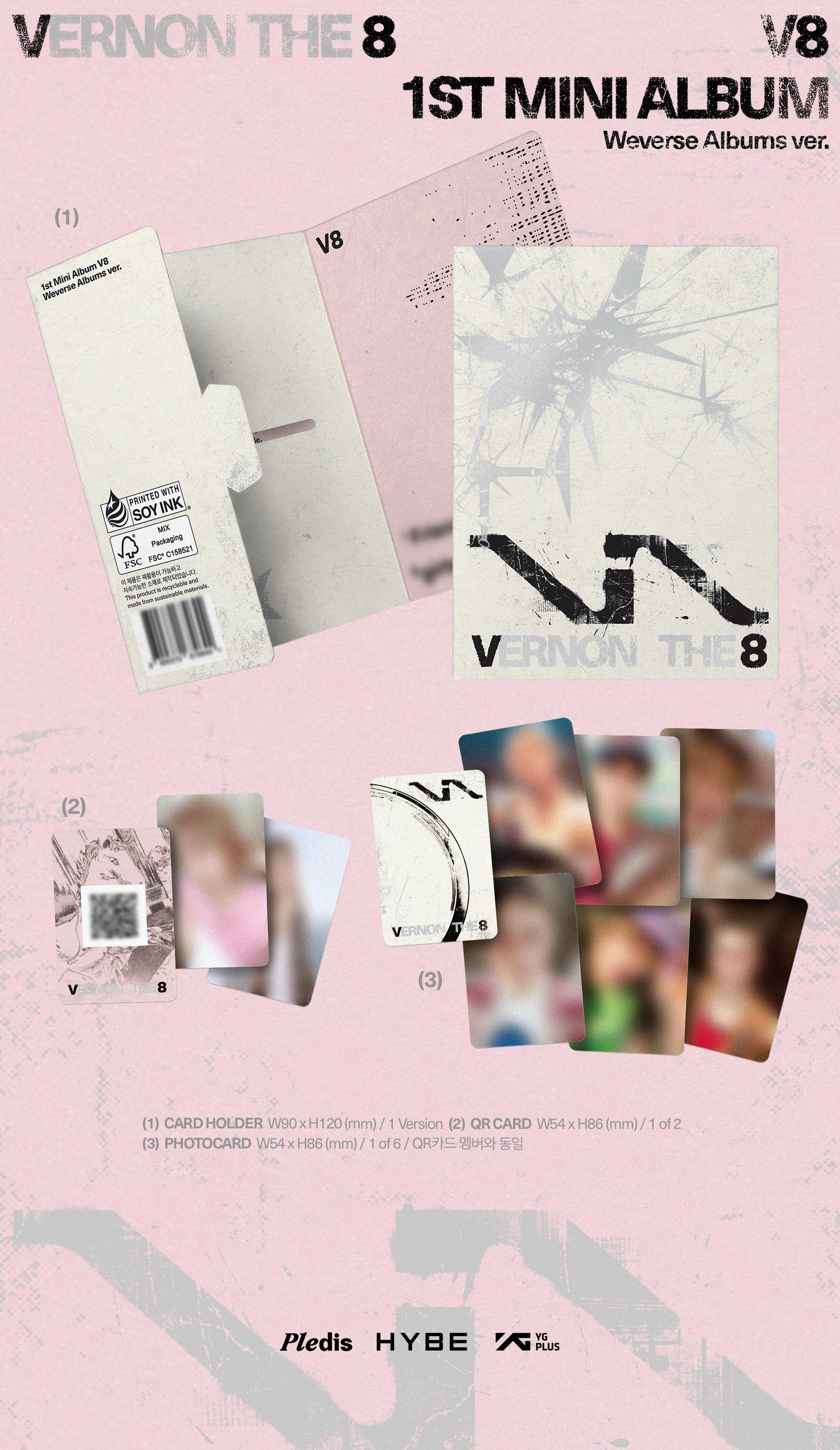 [PREORDER] [SHIPS IN JULY-SEPT] SEVENTEEN V8 - V8 1ST MINI ALBUM WEVERSE ALBUMS Ver. (POB Choice)